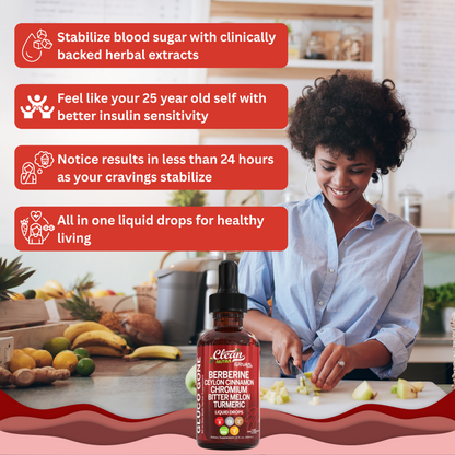 Berberine + Ceylon Cinnamon Regulator Drops (60mL)