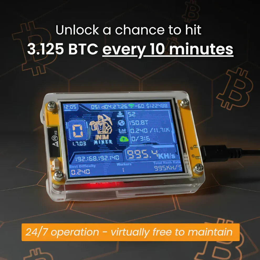 MineOne Pro — Start mining Bitcoin safely from your desk — no setup, no noise.